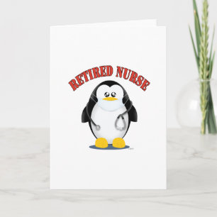 Carte Infirmière retraitée Penguin