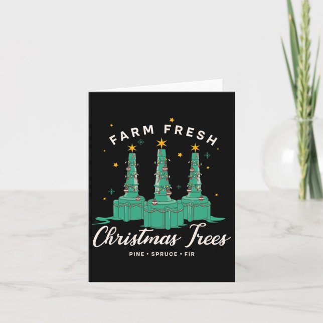 Carte Infirmière thérapeute respiratoire Ferme de Noël f (Devant)