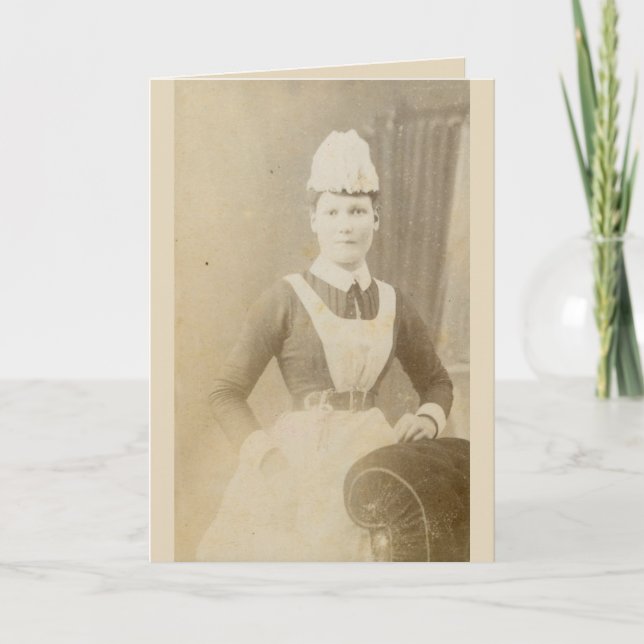 Carte : infirmière victorienne (Devant)