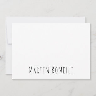 Carte Informations de nom propre classique professionnel