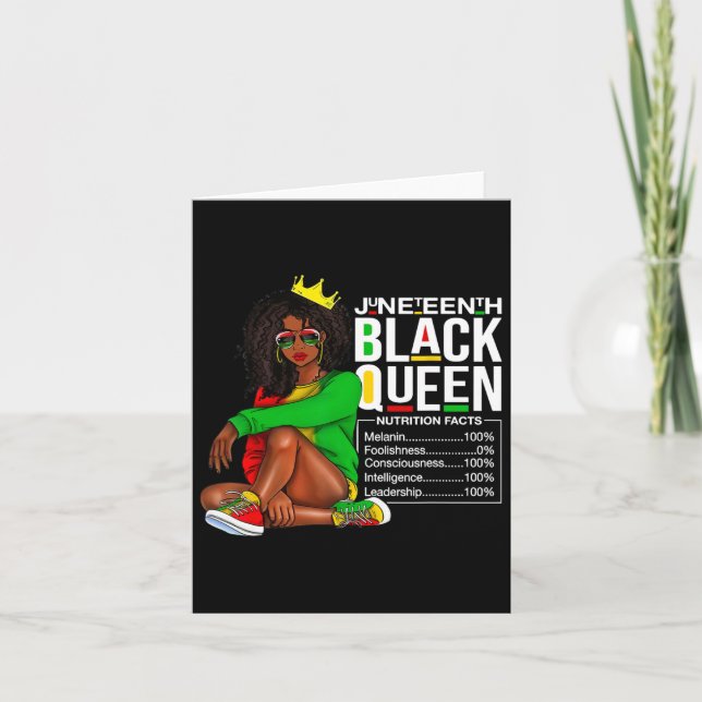 Carte Informations nutritionnelles pour la Reine noire d (Devant)