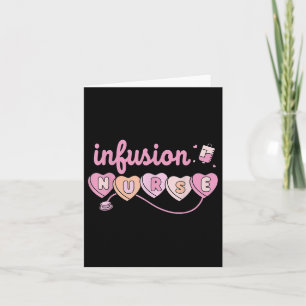 Carte Infusion Chemo Infusion Infirmière Valentines Jour