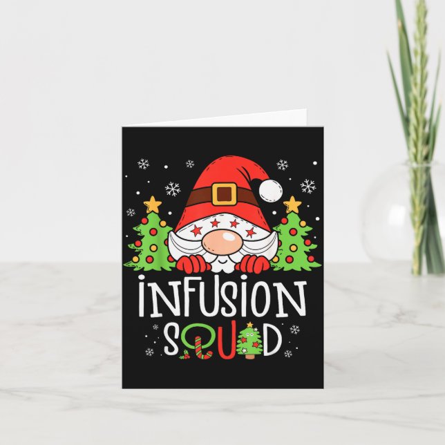 Carte Infusion Nurse Squad Santa Stethoscope Nurse Chris (Devant)