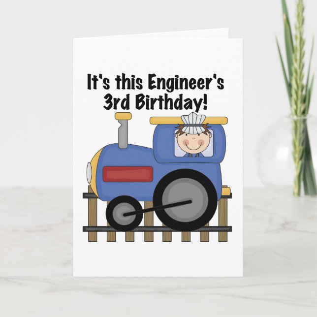 Carte Ingénieur de train T-shirts et cadeaux d'anniversa (Devant)