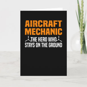 Carte Ingénieur mécanicien d'avion