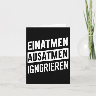 Carte Inhale Exhale Ignorer - Comment Survivre Sticker