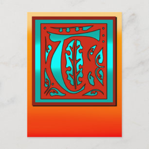 Carte initiale T Couleur du coucher de soleil sud-
