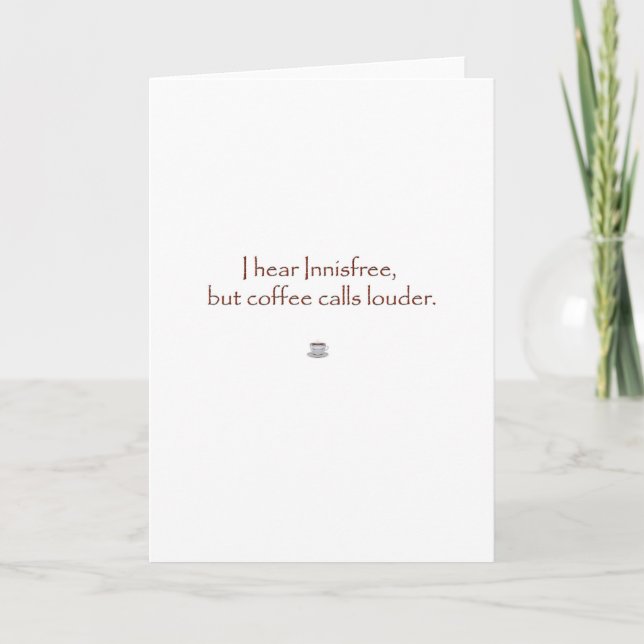 Carte Innisfree contre le café (Devant)
