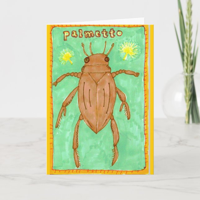Carte insecte de palmetto (Devant)