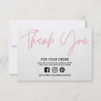 Insertion de média personnalisé Merci rose