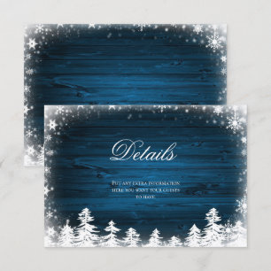 Carte Insertion Flocon de Neige Hivernal Détails R