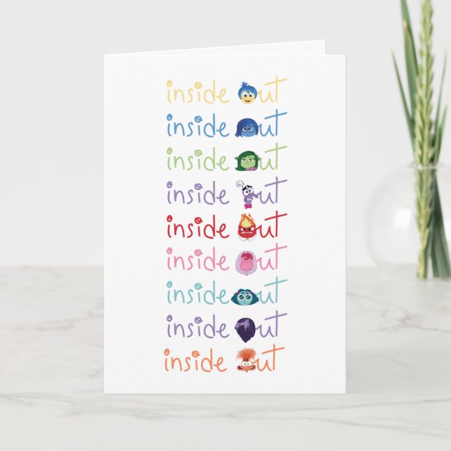 Carte Inside Out 2 Character Lineup Graphic (Devant)