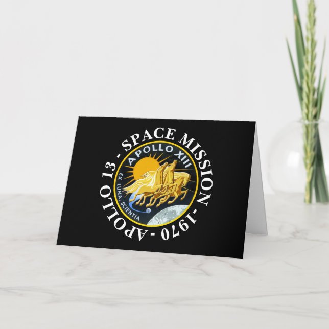 Carte Insigne de mission spatiale Apollo 13 1970 (Devant)