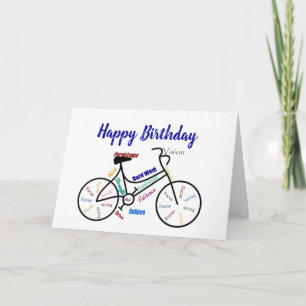 Carte Inspational Birthday Bike, Cycling, Sport, Hobby