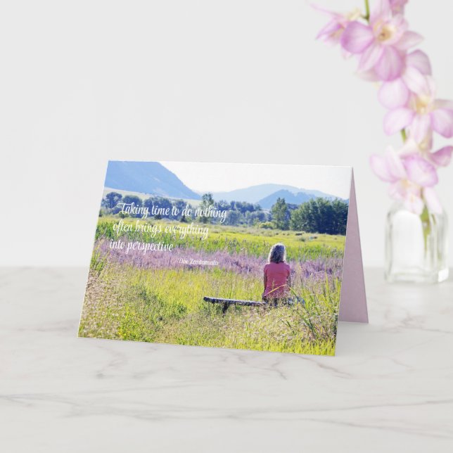 Carte Inspiration à temps unique (Orchidée)