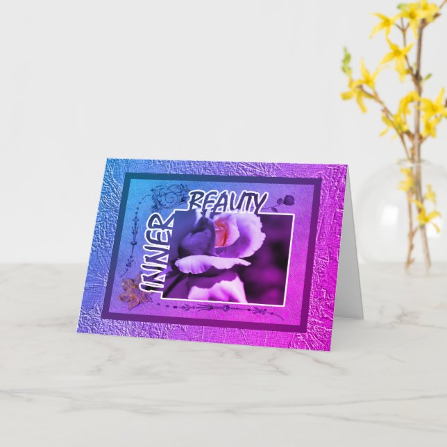 Carte Inspiration Beauté intérieure Rosebud (Fleur jaune)