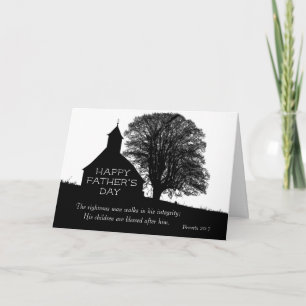 Carte Inspiration Bible Verse Fête des pères Eglise