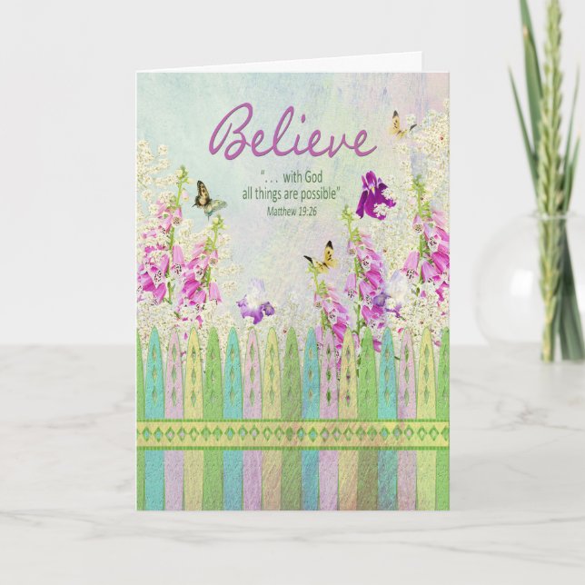 Carte Inspiration chrétienne - Tout est possible (Devant)