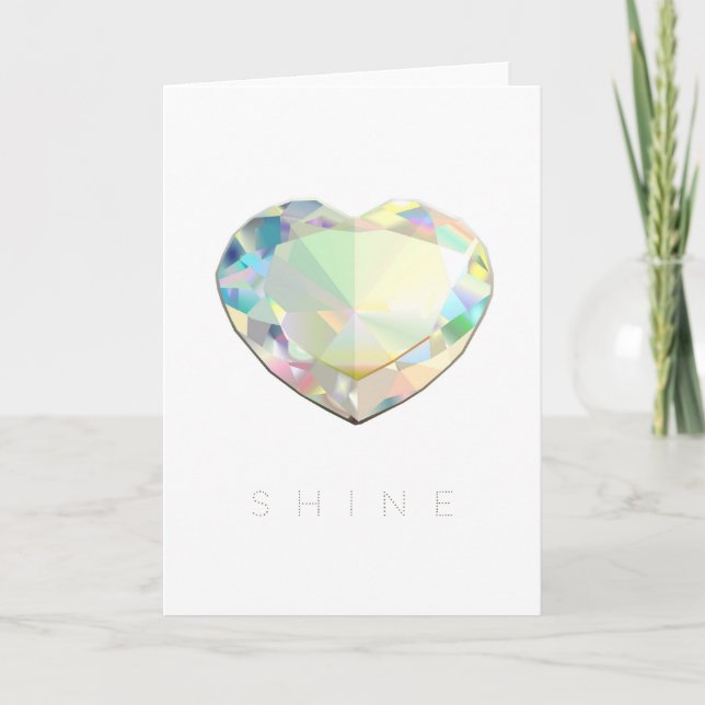 Carte Inspiration Cœur de Diamant (Devant)