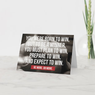 Carte Inspiration - Né Pour Gagner - Exercice