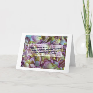 Carte Inspiration pétale rose