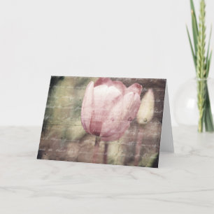 Carte Inspiration rose de tulipe