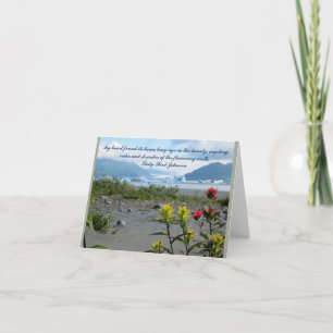 Carte Inspirational Quote notecard