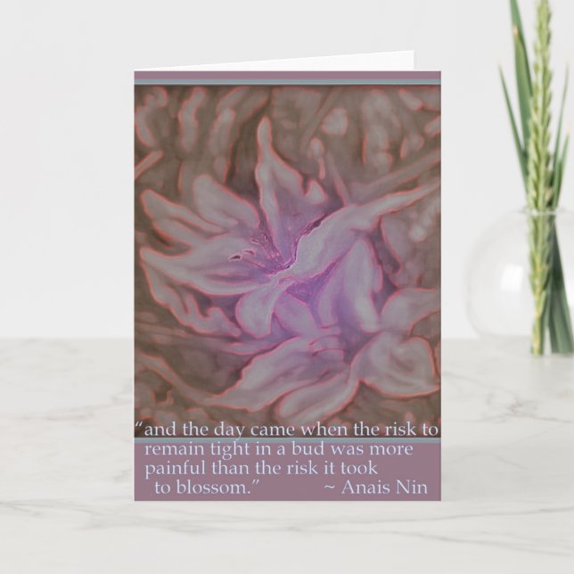 Carte Inspirationnelle #3 "Blossom" (Devant)