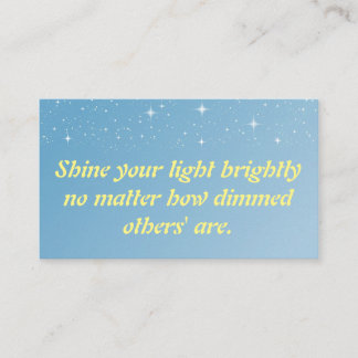 Carte Inspirationnelle - Brillant