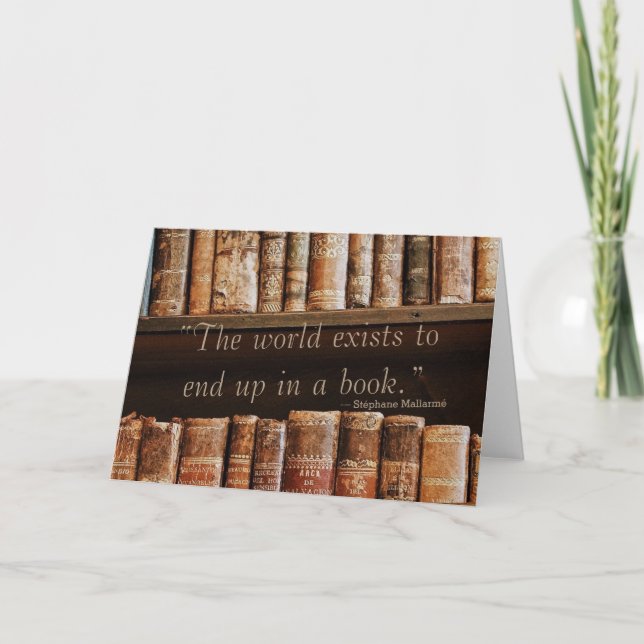 Carte Inspirer la citation de livre ancien (Devant)