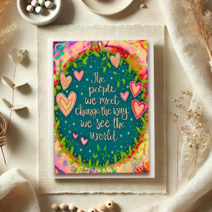 Carte Inspirer Les Gens Que Nous Rencontrons Citer L'Ins