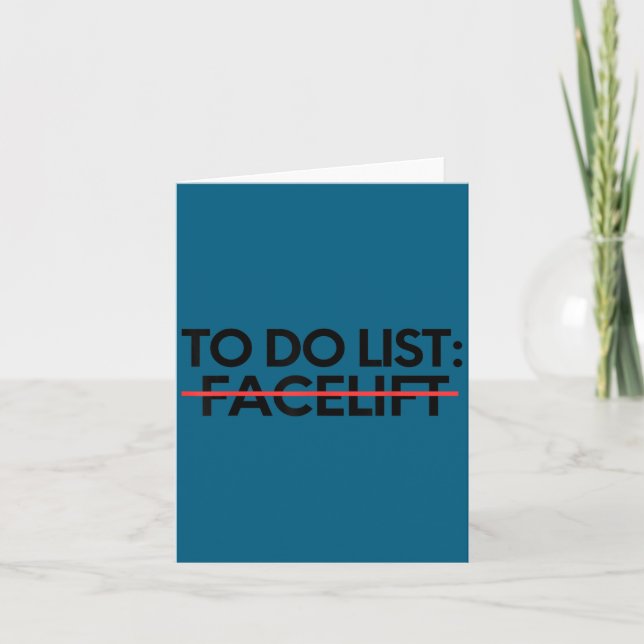 Carte Insring To Do List Facelift Awareness Suprt Dad Mo (Devant)