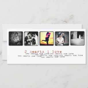 Carte instagram photo mariage