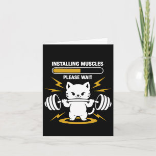 Carte Installation Muscles Veuillez Patienter Gym Cat Bo