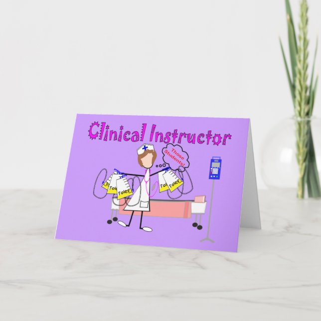 Carte Instructeur clinique cadeaux de "ces étudiants" (Devant)