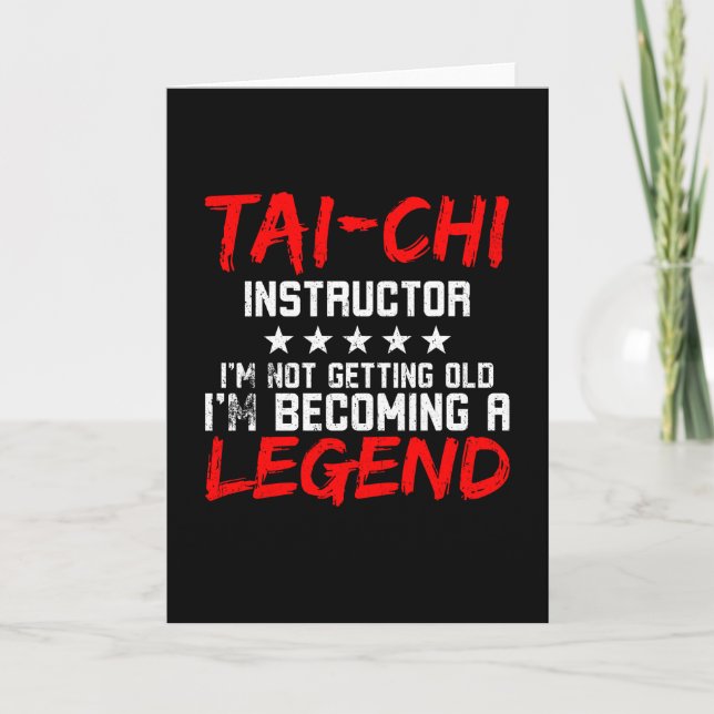 Carte Instructeur Tai Chi Légende Tai Chi (Devant)