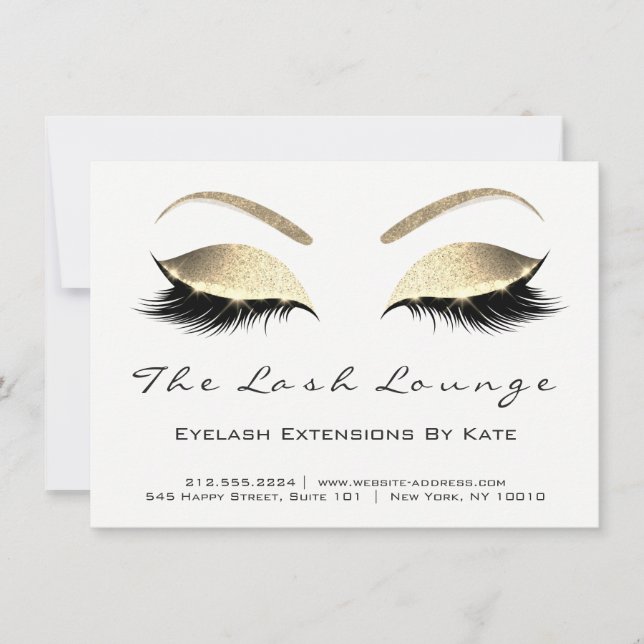 Carte Instruction post-traitement de l'extension Lashes  (Devant)