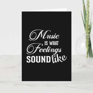 Carte Instrument de musique Musicien sonore Idée cadeau