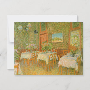 Carte Intérieur d'un restaurant de Vincent van Gogh