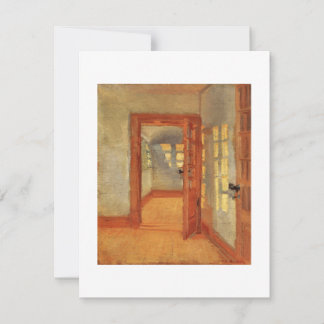 Carte Intérieur impressionniste ensoleillé à portes ouve
