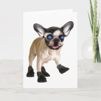 Carte intérieure blanche mignonne