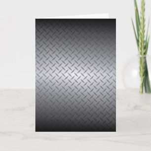Carte intérieure noire à plaque diamantée en acier