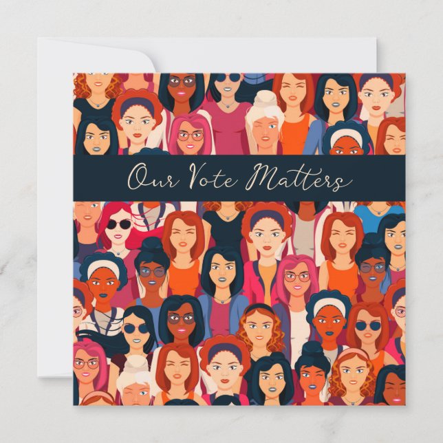 Carte intérieure vide pour les femmes habilitées (Devant)