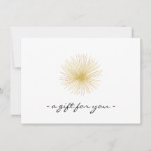 Interior Designer Vintage Logo Gift Certificate