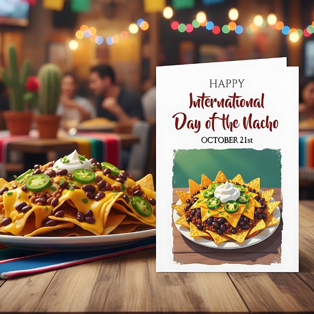 Carte International Day of the Nacho | October 21st Card (Créateur téléchargé)