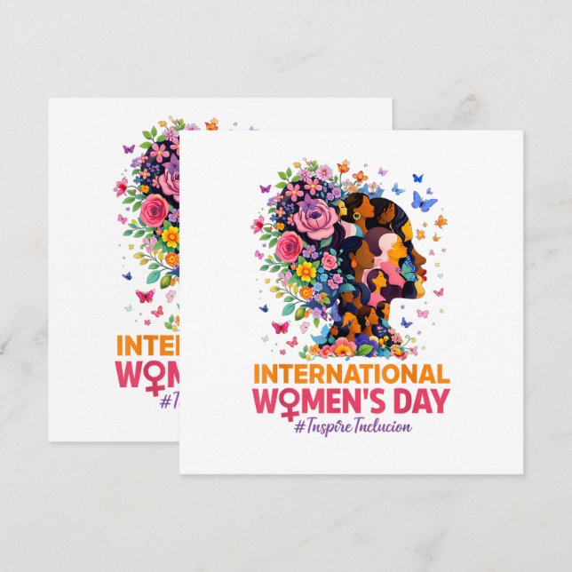 Carte International Women's Day (Devant / Derrière)