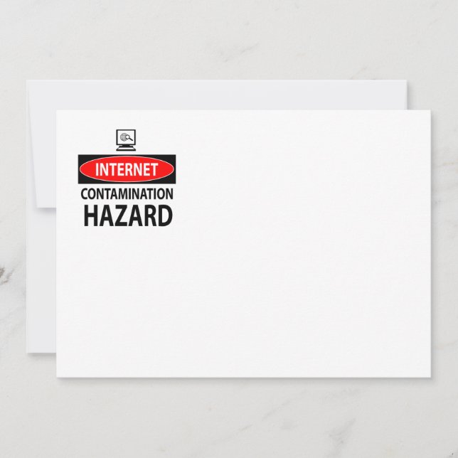 Carte Internet - risque de contamination (Devant)