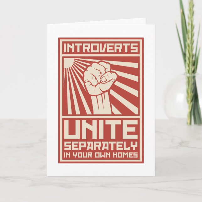 Carte Introverts unissent séparément dans vos propres (Devant)