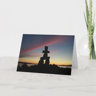 Carte Inukshuk Sunset
