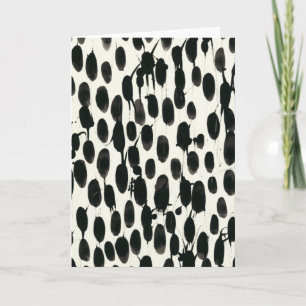 Carte Invariable I Aquarelle noire